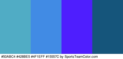 #50ABC4 #428BE5 #4F1EFF #15557C Colors