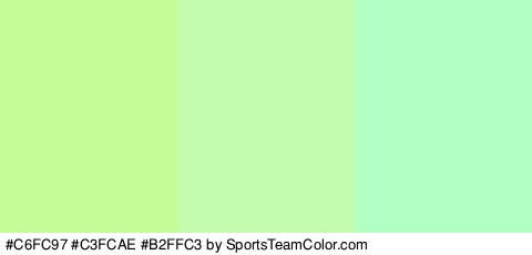 #C6FC97 #C3FCAE #B2FFC3 Colors