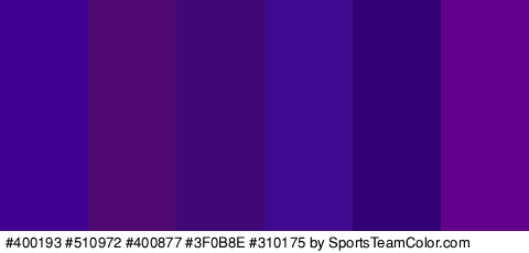 #400193 #510972 #400877 #3F0B8E #310175 #62018C Colors