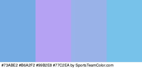 #73ABE2 #B6A2F2 #99B2E8 #77C2EA Colors