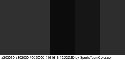 #303030 #303030 #0C0C0C #161616 #2D2D2D Colors