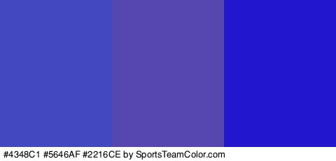 #4348C1 #5646AF #2216CE Colors