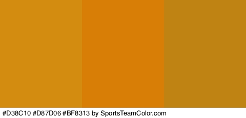 #D38C10 #D87D06 #BF8313 Colors