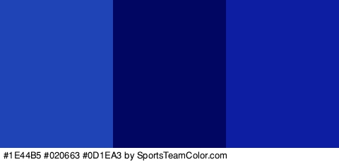 #1E44B5 #020663 #0D1EA3 Colors