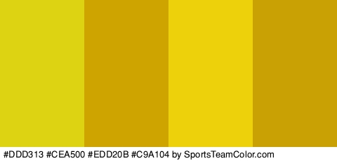 #DDD313 #CEA500 #EDD20B #C9A104 Colors