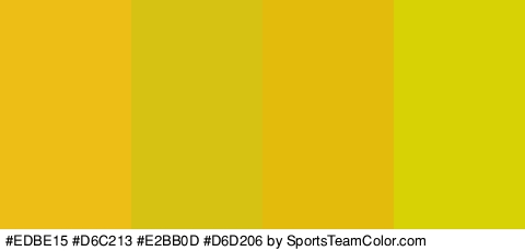 #EDBE15 #D6C213 #E2BB0D #D6D206 Colors