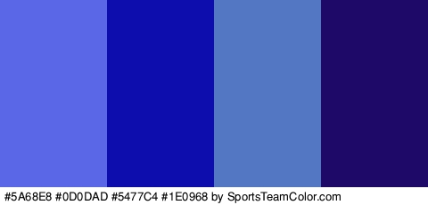 #5A68E8 #0D0DAD #5477C4 #1E0968 Colors