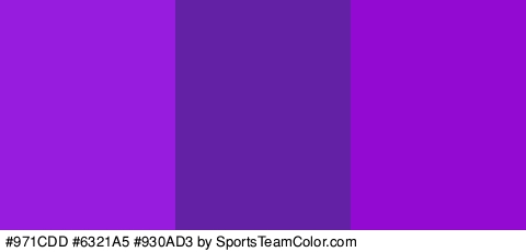 #971CDD #6321A5 #930AD3 Colors