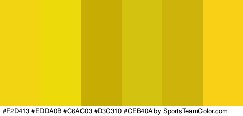 #F2D413 #EDDA0B #C6AC03 #D3C310 #CEB40A #F9D016 Colors