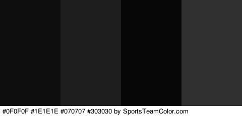 #0F0F0F #1E1E1E #070707 #303030 Colors