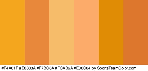 #F4A61F #E8883A #F7BC6A #FCAB6A #E08C04 #DD772E Colors