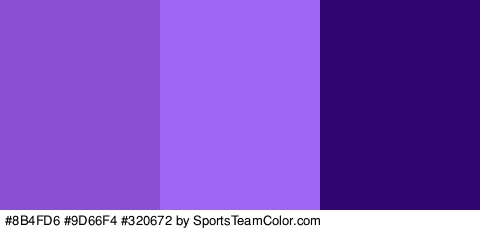 #8B4FD6 #9D66F4 #320672 Colors