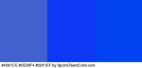 #4061CE #0E38F4 #0241EF Colors