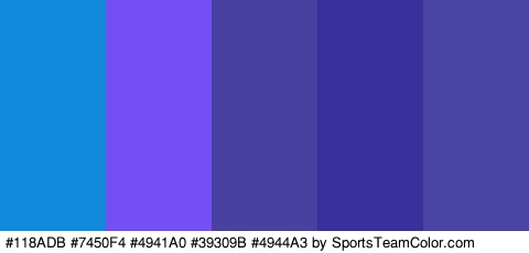 #118ADB #7450F4 #4941A0 #39309B #4944A3 Colors