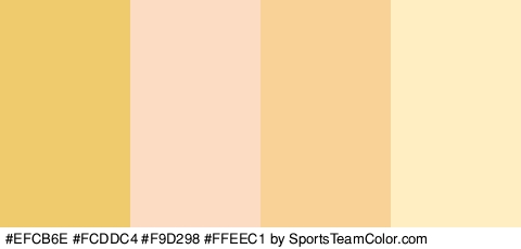 #EFCB6E #FCDDC4 #F9D298 #FFEEC1 Colors