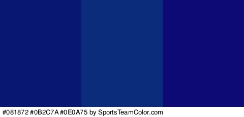 #081872 #0B2C7A #0E0A75 Colors