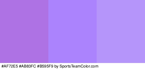 #AF72E5 #AB83FC #B595F9 Colors