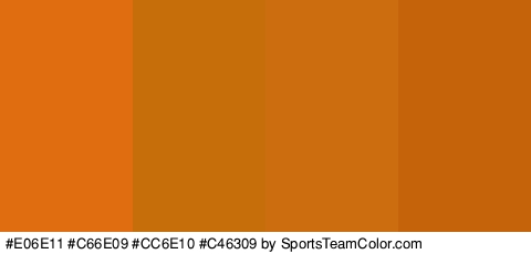 #E06E11 #C66E09 #CC6E10 #C46309 Colors