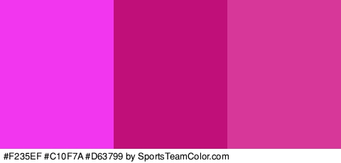 #F235EF #C10F7A #D63799 Colors