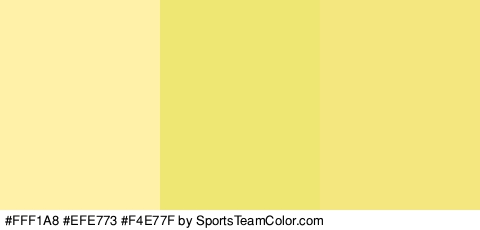 #FFF1A8 #EFE773 #F4E77F Colors