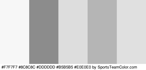 #F7F7F7 #8C8C8C #DDDDDD #B5B5B5 #E0E0E0 Colors