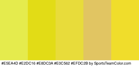 #E5EA4D #E2DC16 #E8DC3A #E0C562 #EFDC2B Colors