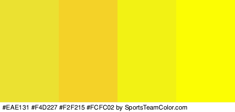 #EAE131 #F4D227 #F2F215 #FCFC02 Colors