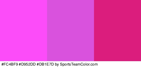 #FC4BF9 #D952DD #DB1E7D Colors