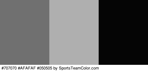 #707070 #AFAFAF #050505 Colors