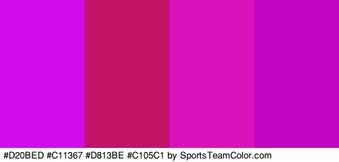 #D20BED #C11367 #D813BE #C105C1 Colors