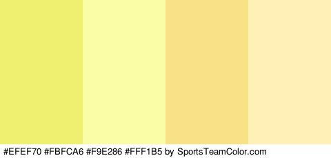 #EFEF70 #FBFCA6 #F9E286 #FFF1B5 Colors