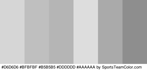 #D6D6D6 #BFBFBF #B5B5B5 #DDDDDD #AAAAAA #8E8E8E Colors