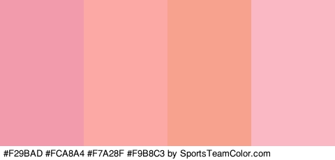 #F29BAD #FCA8A4 #F7A28F #F9B8C3 Colors