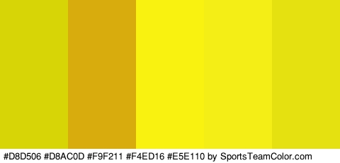 #D8D506 #D8AC0D #F9F211 #F4ED16 #E5E110 Colors