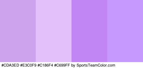 #CDA3ED #E3C0F9 #C186F4 #C699FF Colors