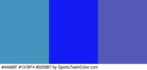 #4496BF #131BF4 #5259B7 Colors