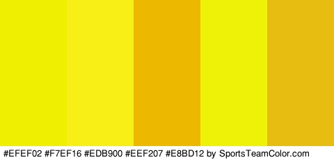 #EFEF02 #F7EF16 #EDB900 #EEF207 #E8BD12 Colors