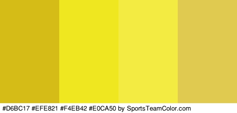 #D6BC17 #EFE821 #F4EB42 #E0CA50 Colors