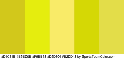 #D1C81B #E5ED0E #F9EB68 #D5D804 #E2DD48 Colors