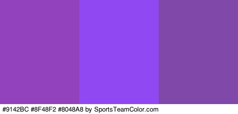 #9142BC #8F48F2 #8048A8 Colors