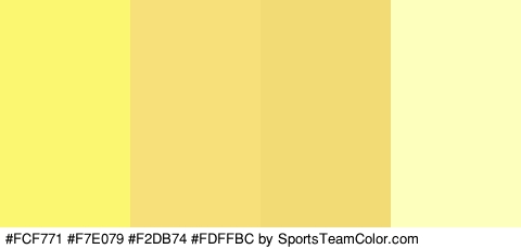 #FCF771 #F7E079 #F2DB74 #FDFFBC Colors