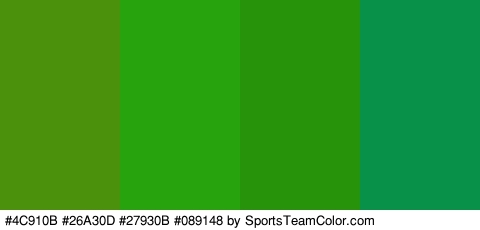 #4C910B #26A30D #27930B #089148 Colors