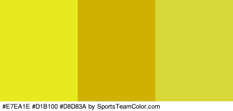 #E7EA1E #D1B100 #D8D83A Colors