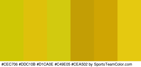 #CEC706 #DDC10B #D1CA0E #C49E05 #CEA502 #E5C910 Colors