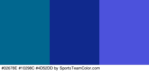 #02678E #10298C #4D52DD Colors