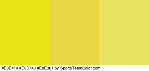 #E8E414 #E8D743 #E8E361 Colors