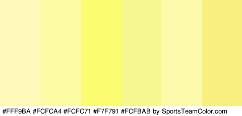 #FFF9BA #FCFCA4 #FCFC71 #F7F791 #FCFBAB #F9EF81 Colors