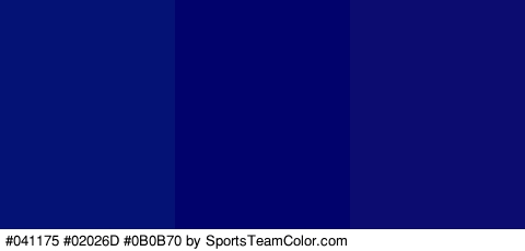 #041175 #02026D #0B0B70 Colors