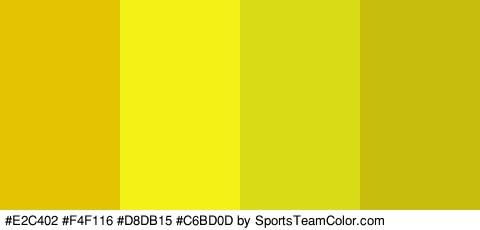 #E2C402 #F4F116 #D8DB15 #C6BD0D Colors