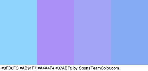 #8FD6FC #AB91F7 #A4A4F4 #87ABF2 Colors